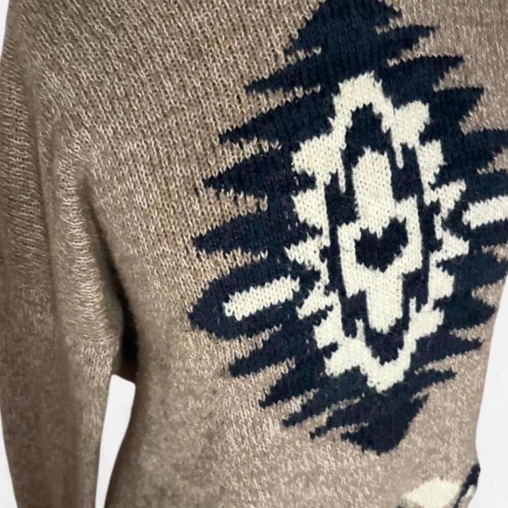 Vintage Abercrombie Knit Hooded Sweater. - Picture 3 of 6
